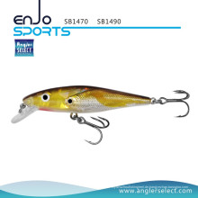 Angler Select Shallow School Fisch Angelgerät Köder mit Vmc Treble Haken (SB1490)